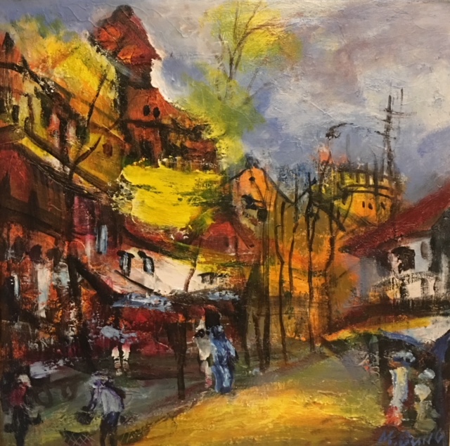 Tranh Sơn Dầu Phố